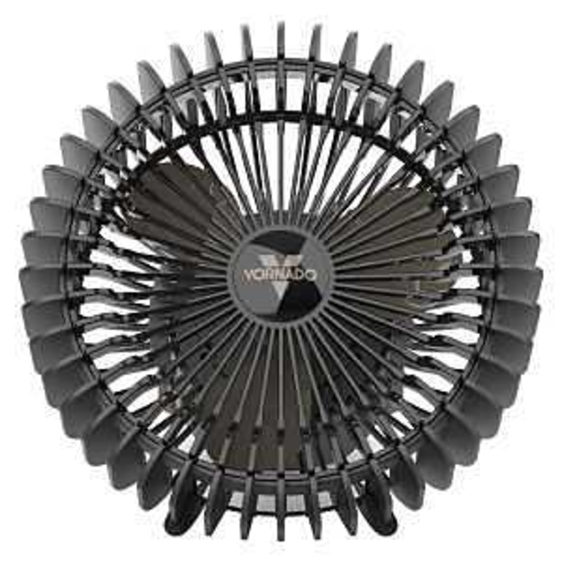 Vornado Fly Move FA1-0237-06 Rechargeable Fan, 3-Blade, 3-Speed, Black