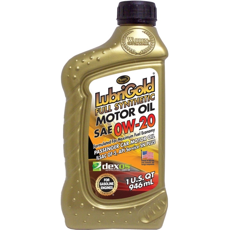 Warren LubriGold dexos1 401400 Motor Oil, 0W-20, 32 oz