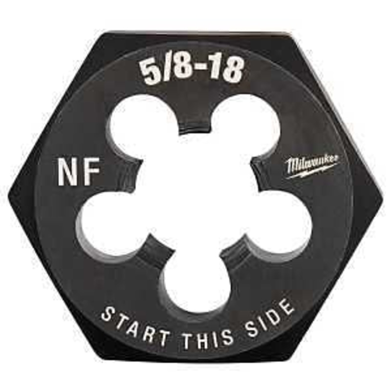 Milwaukee 49-57-5371 Threading Die, 5/8-18 Thread, Fine Thread, HCS