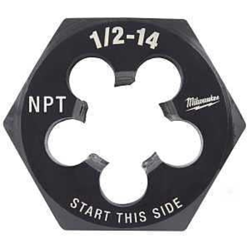Milwaukee 49-57-5393 Threading Die, 1/2-14 Thread, NPT Thread, HCS