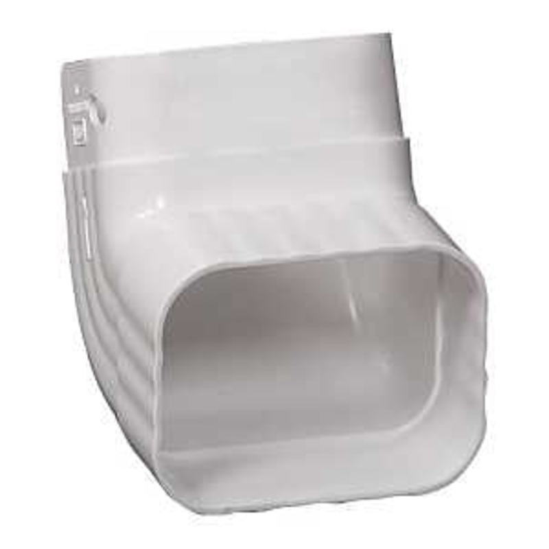 Amerimax M0727 A Elbow, Vinyl, White