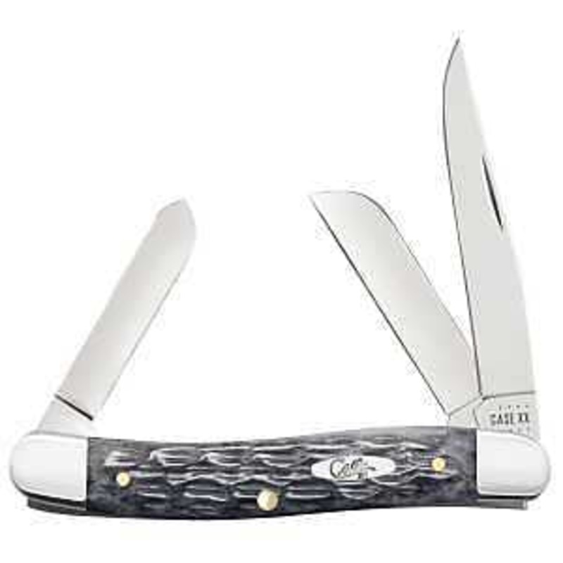 Case XX Pocket Worn Series 58413 Medium Stockman Pocket Knife, 2.57, 1.88, 1.7 in L Blade, Chrome Vanadium Blade