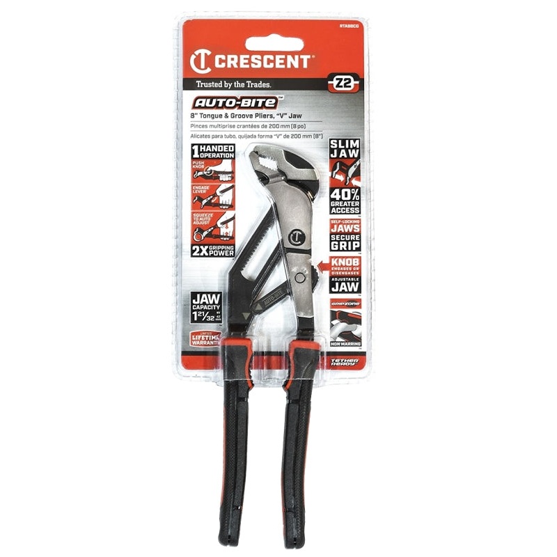 RTAB8CGR PLIER TONGUE-GRV 8IN