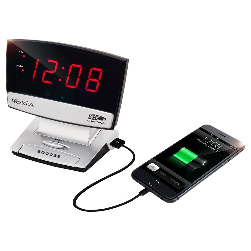 Westclox 71014X Alarm Clock, 0.9 in LED Display