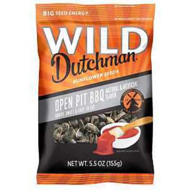 WILD Dutchman 519 Sunflower Seeds, Open Pit BBQ, 5.5 oz Bag