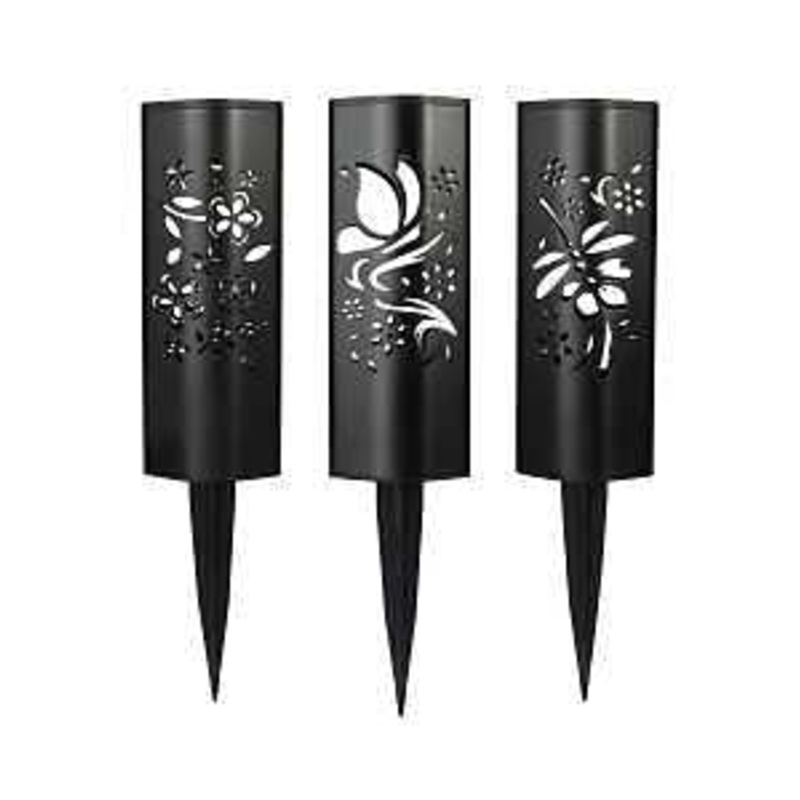 Boston Harbor 28207 Solar Light, Ni-MH Battery, AA Battery, 1-Lamp, LED Lamp, Plastic Fixture, Black