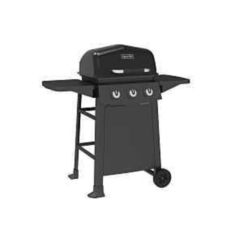 Dyna-Glo DGC310CNP Gas Grill, 24,000 Btu , Propane, 3-Burner, 310 sq-in Primary Cooking Surface, Black