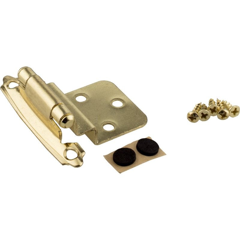 KasaWare KFHI-A-PB2 Hinge, Polished Brass, Inset, Self-Closing Hinge, 2/PK