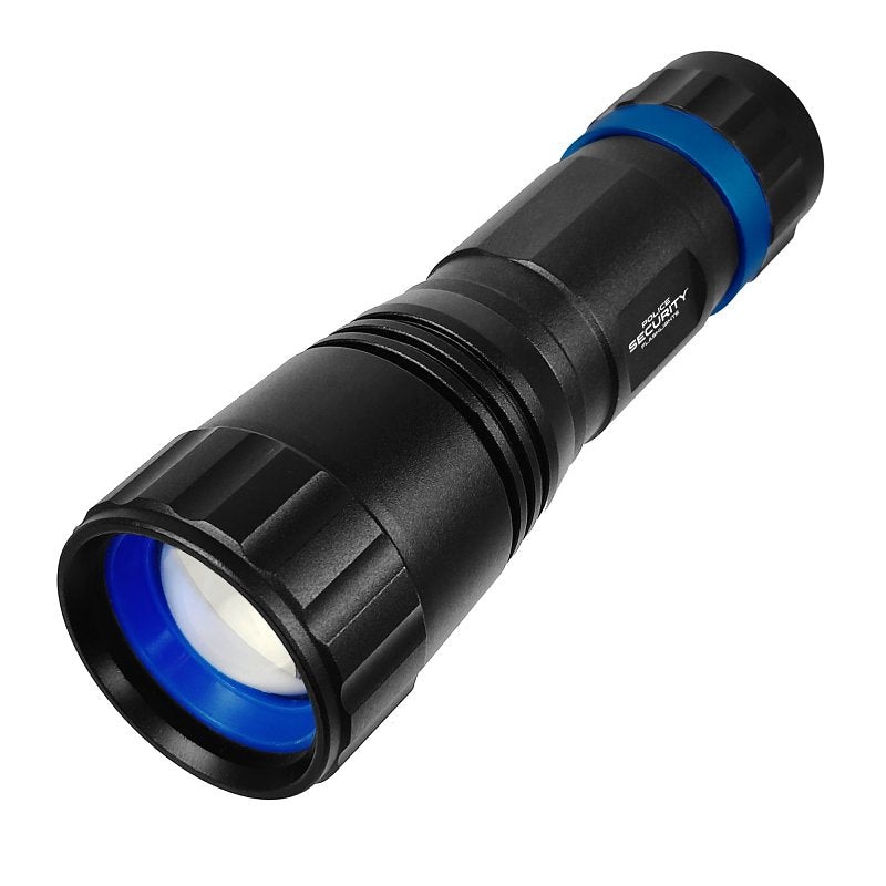 Police Security 98699 Scope Flashlight, AAA Battery, Alkaline Battery, LED Lamp, 600 Lumens, 230 m Beam Distance, Black