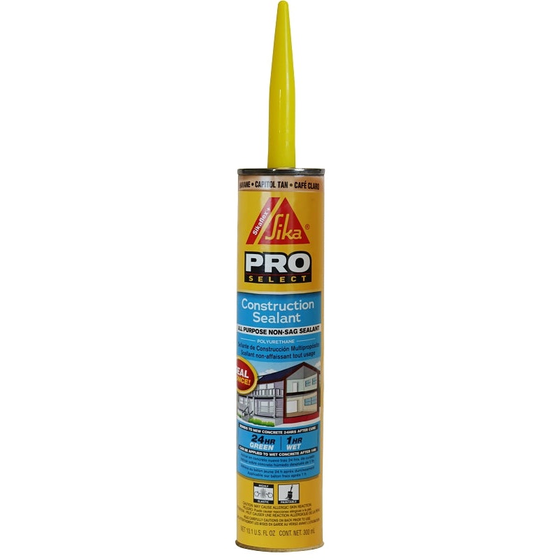 Sika SIKAFLEX PRO SELECT Series 515311 Construction Sealant, Capitol Tan, 10.1 oz Cartridge