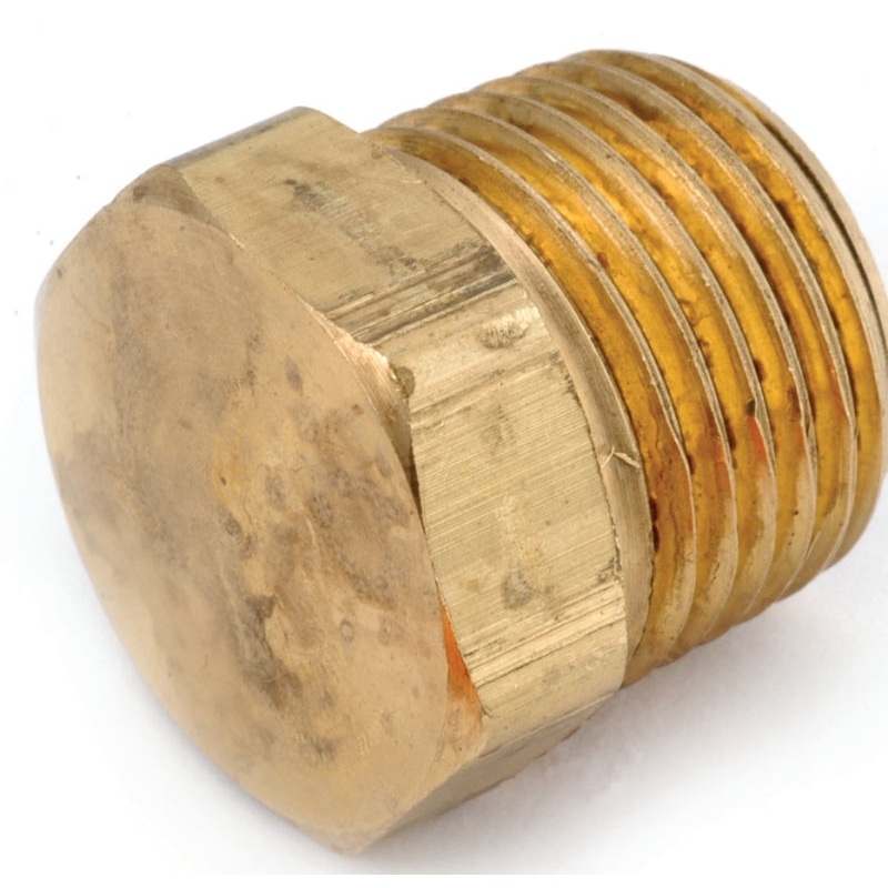 Anderson Metals 756121-06 Pipe Plug, 3/8 in, MPT, Brass