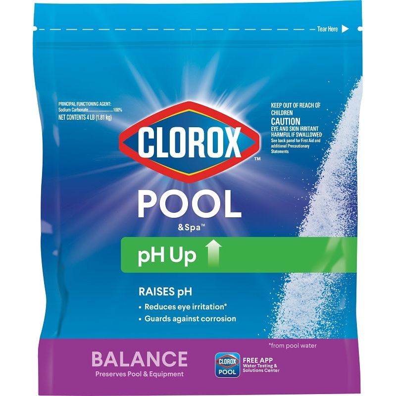 Clorox 12104CLX pH Up, Granular, White, 4 lb