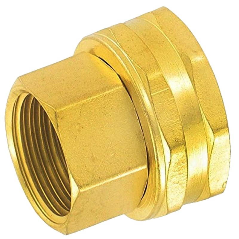 Gilmour 807764-1001 Swivel Connector, 3/4 in, FNPT, 3/4 in, FNH, Brass, 1 PK