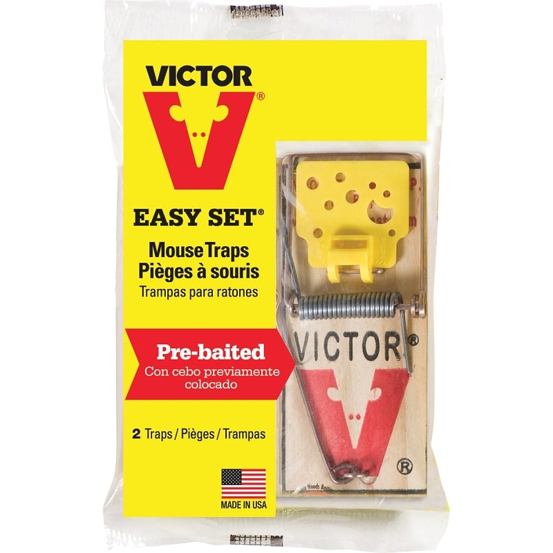 M035TRI EASY SET MOUSE TRAP2PK