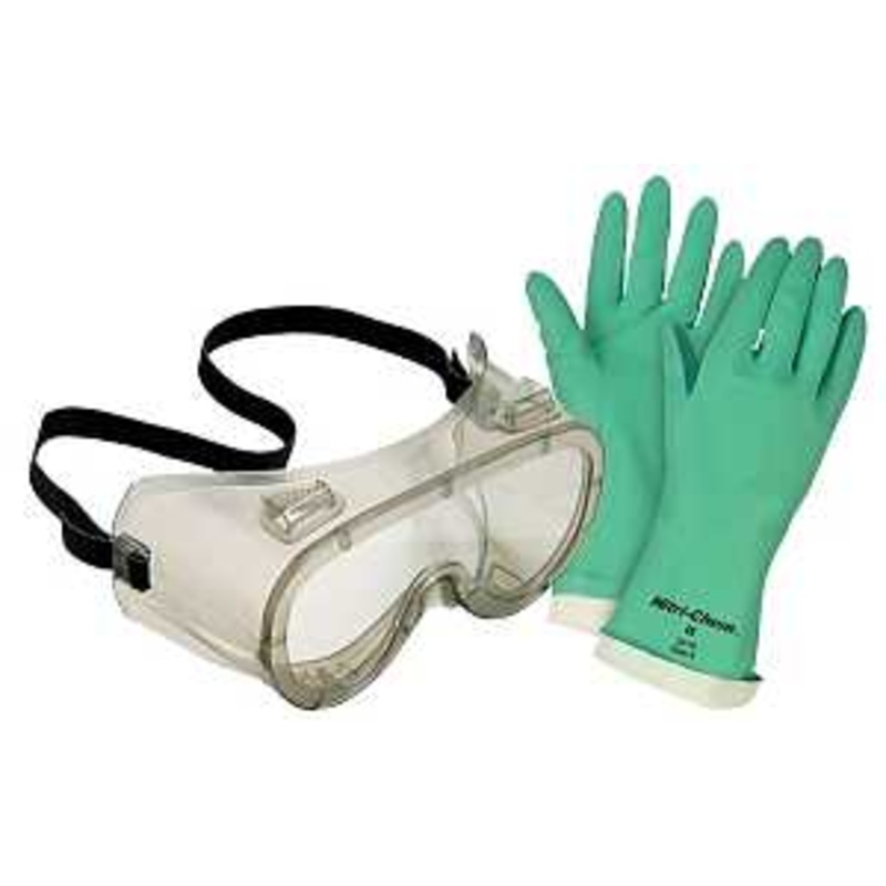 Safety Works SWX00137 Gloves and Goggles Kit, Clear