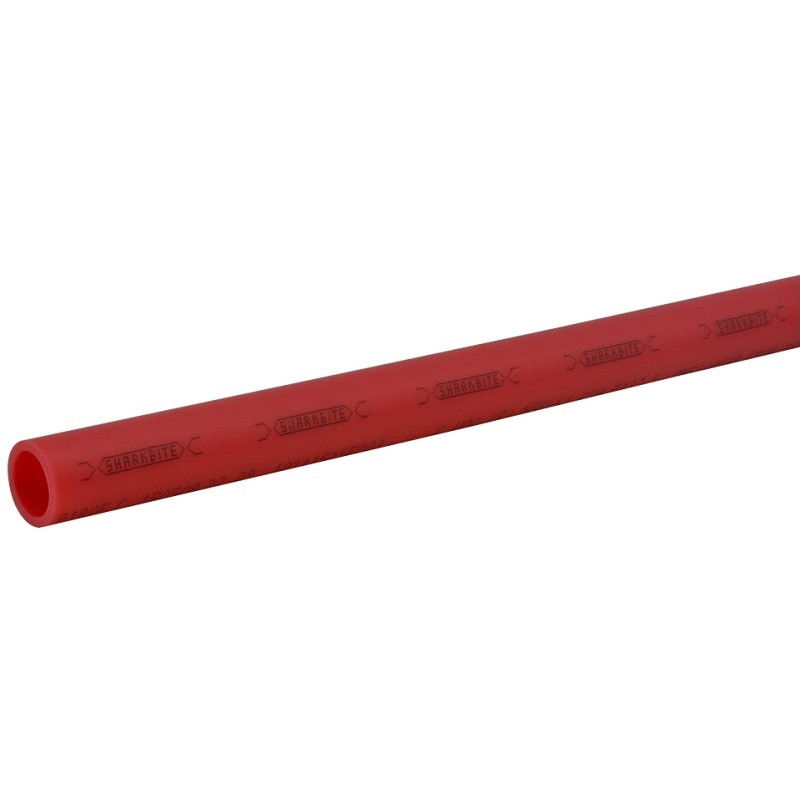 SharkBite U870R10 Pipe, 3/4 in OD, 10 ft L, PEX-B, Polyethylene, Red
