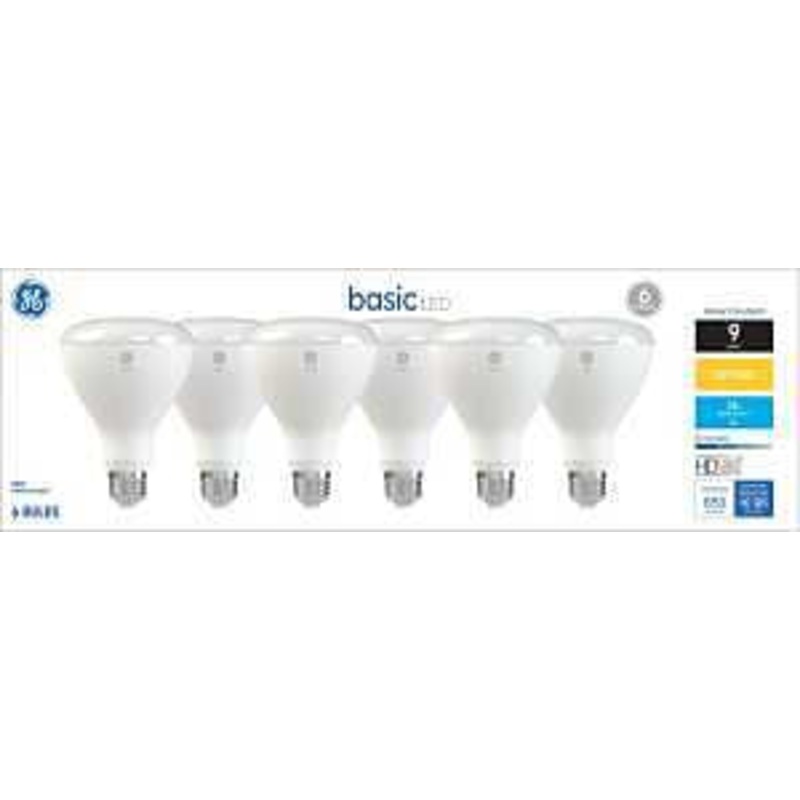 GE 46975 LED Light Bulb, Spot and Flood, BR30 Lamp, 65 W Equivalent, E26 Medium Screw-In Lamp Base, Yes, Frosted