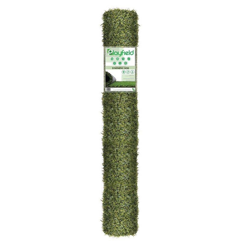 Natco PRT2236-5X7 Series Artificial Grass Rug, 7 ft L x 5 ft W Dimensions, Verdure, Turf, Dark Green