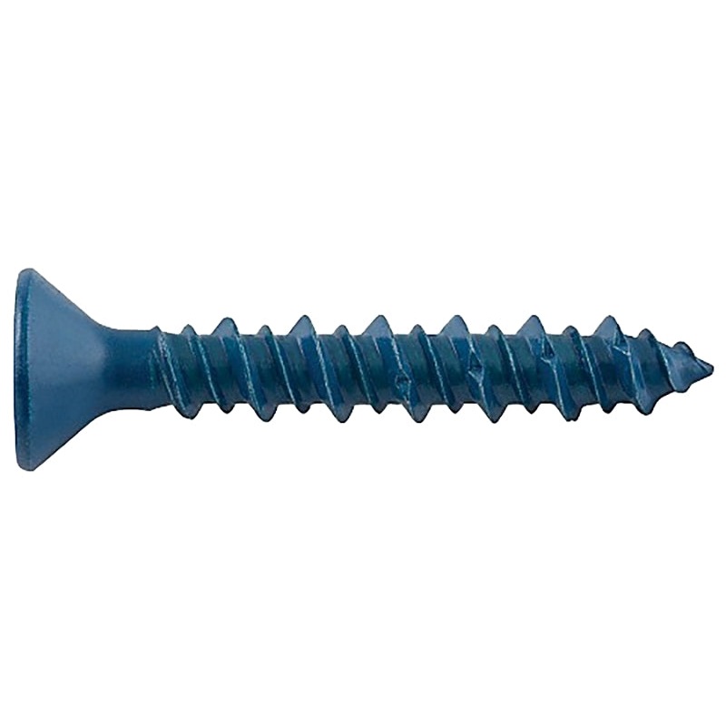 DeWALT UltraCon+ Series DFM12744 Concrete Screw Anchor, 3/16 in Dia, 2-1/4 in L, Carbon Steel, Zinc Stalgard, 100/BX