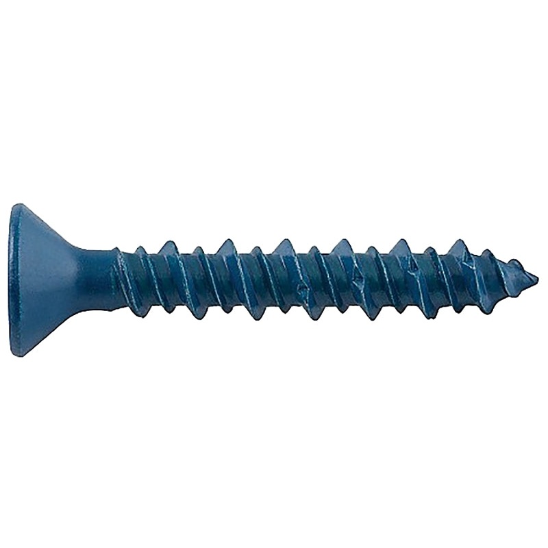 DeWALT UltraCon+ Series DFM12772 Concrete Screw Anchor, 1/4 in Dia, 4 in L, Carbon Steel, Zinc Stalgard, 100/BX