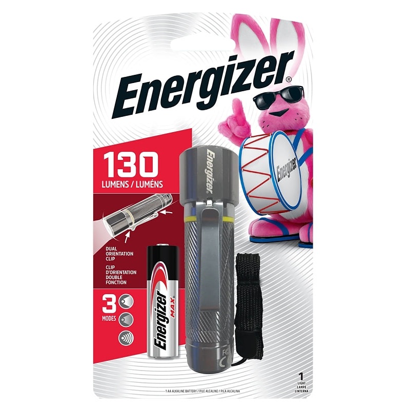Eveready ENPMHH11E Flashlight with Clip, LED Lamp