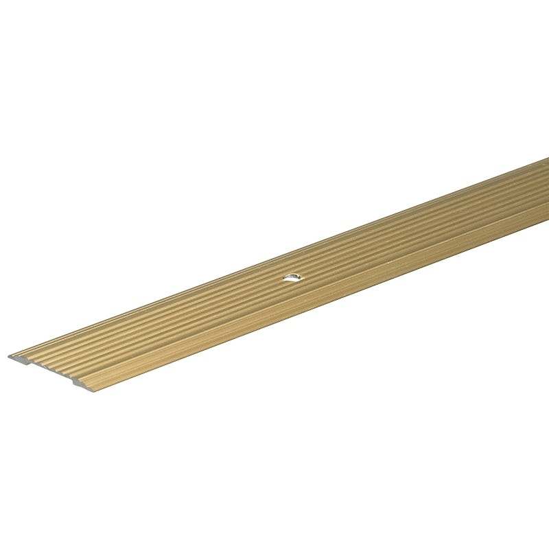 Frost King H433FB/3 Seam Binder, 3 ft L, 1-1/4 in W, Fluted Surface, Aluminum, Gold, Satin