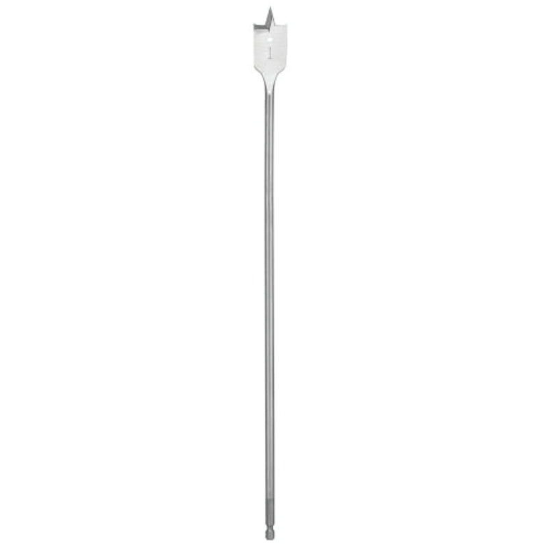Milwaukee 48-27-1001 Boring Bit, 1 in Dia, 6 in OAL, Flat Flute, 1/4 in Dia Shank, Hex Shank
