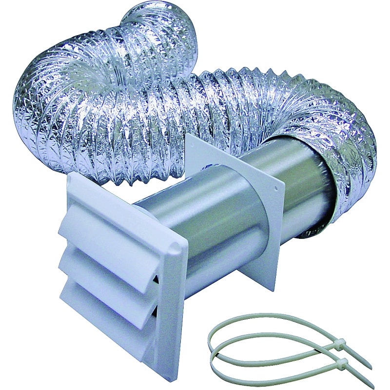 1369W WHT LOUVER VENT KIT 4X5