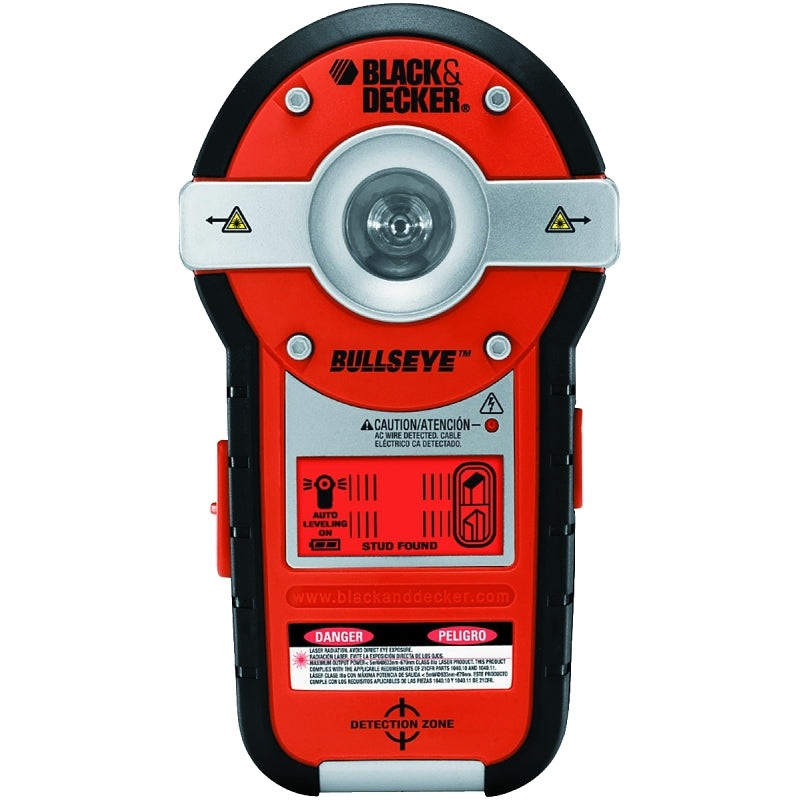 Black+Decker Bull’s Eye Series BDL190S Auto Leveling Laser with Stud Sensor, 100 ft, 1-1/8 in Accuracy, 2-Beam
