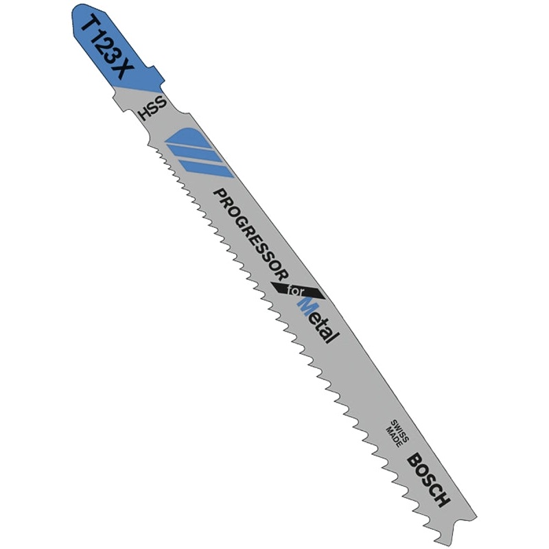 Bosch T121GF3 Jig Saw Blade, 2-1/4 in L, 30 TPI