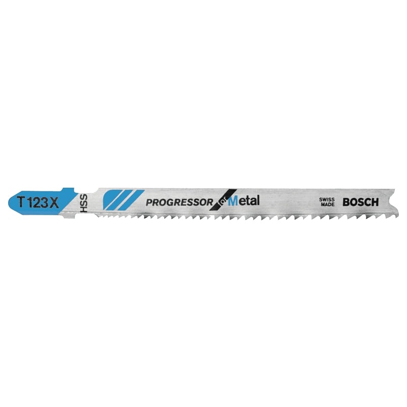 Bosch T123X Jig Saw Blade, 5/16 in W, 4 in L, 10/24 TPI
