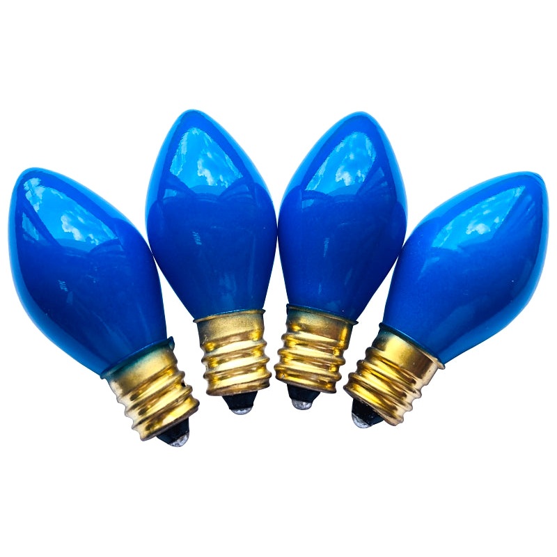 Hometown Holidays 16230 Light Bulb, 170 W, Copper Base Lamp Base, Tungsten Lamp, Blue Light, 3000 hr Average Life