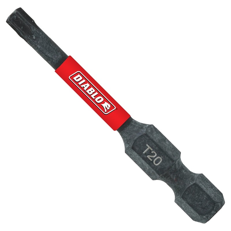 Diablo DT202P5 Screwdriver Insert Bit, #20 Drive, Torx Drive, 2 in L, 5/PK
