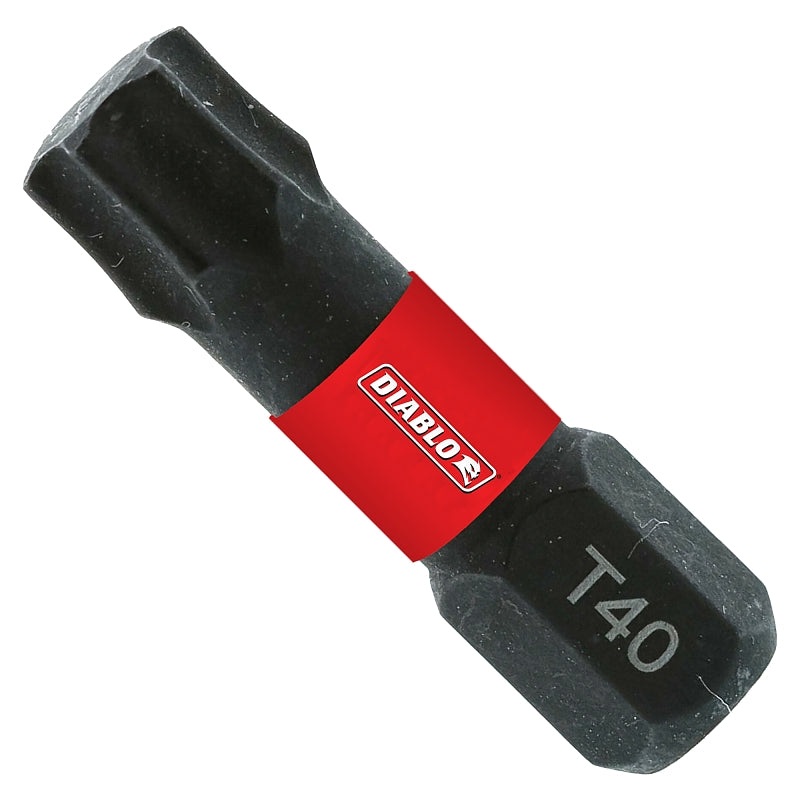 Diablo DT401P5 Screwdriver Insert Bit, #40 Drive, Torx Drive, 1 in L, 5/PK