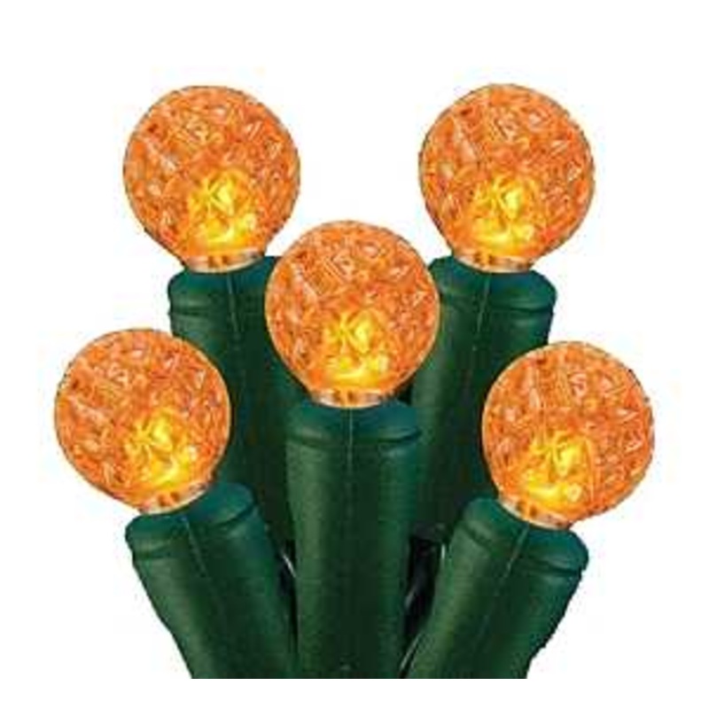Hometown Holidays 2339/U14E320G Light Set, 4.8 W, 70-Lamp, LED Lamp, Orange Lamp, 25,000 hr Average Life
