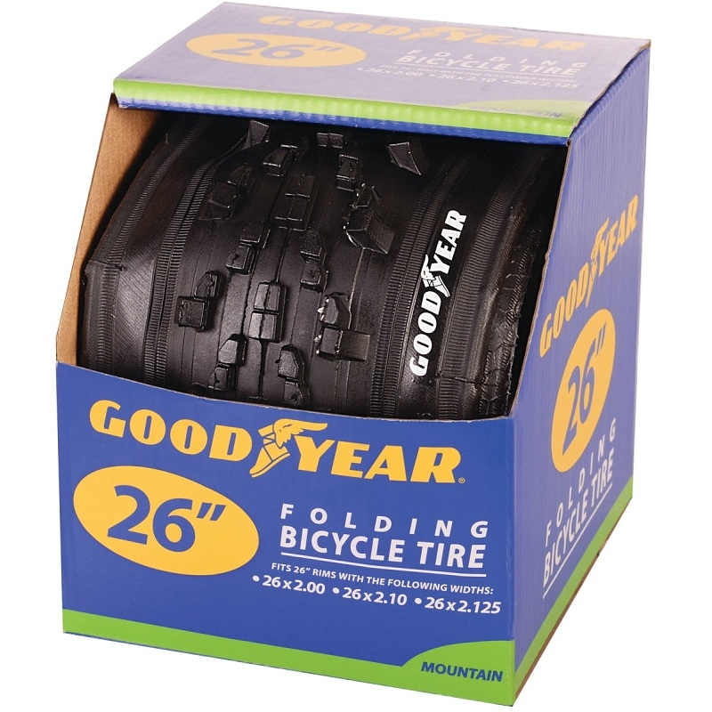 Kent 91059 Mountain Bike Tire, Folding, Black, For: 26 x 2 to 2.10 to 2-1/8 in Rim