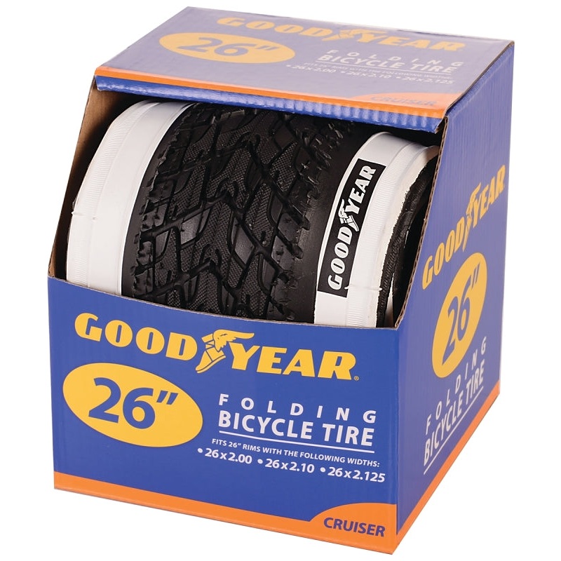 Kent 91061 Cruiser Tire, Folding, White, For: 26 x 2 to 2.10 to 2-1/8 in Rim