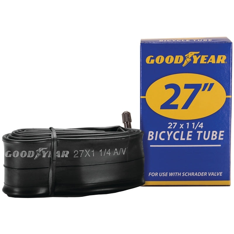 Kent 91081 Bicycle Tube, Butyl Rubber, Black, For: 27 x 1-1/4 in W Bicycle Tires