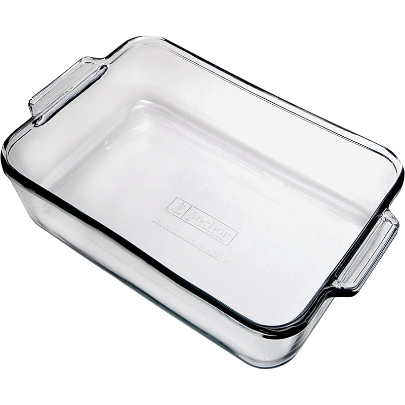 Anchor Hocking Oven Basics Series 819354OB11 Cake Pan, Square, 8 in OAL, Glass