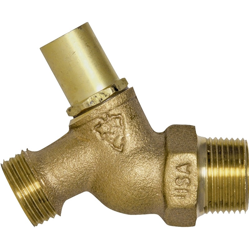 Arrowhead Brass 251LSLF Keyless Lockshield Hose Bibb, 1/2 x 3/4 in Connection, MIP x Male Hose, 8 to 9 gpm, Bronze Body