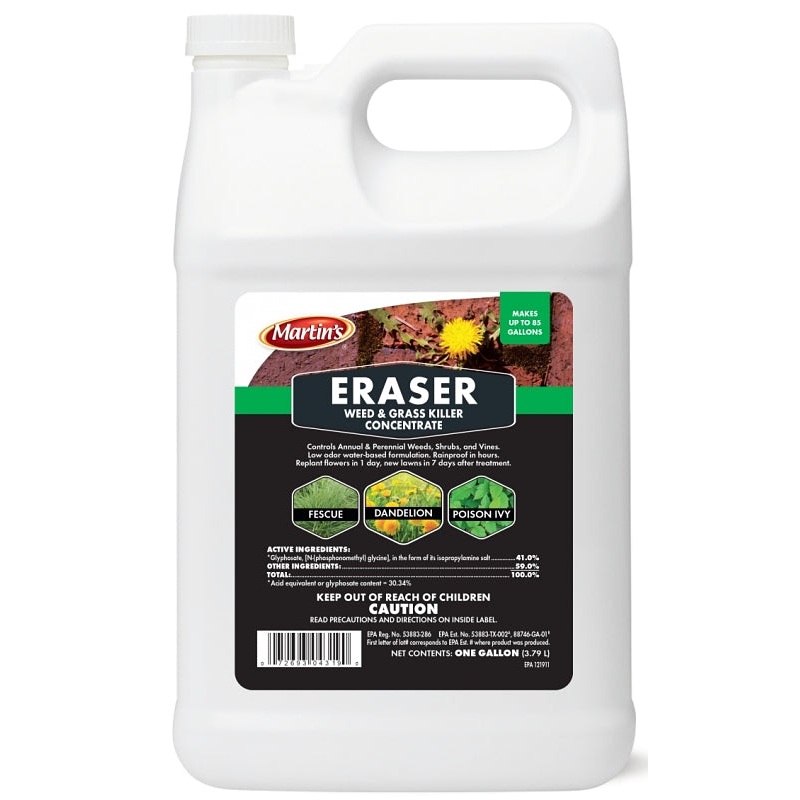 Martin’s 82004319 Weed and Grass Killer, Liquid, Clear, 1 gal