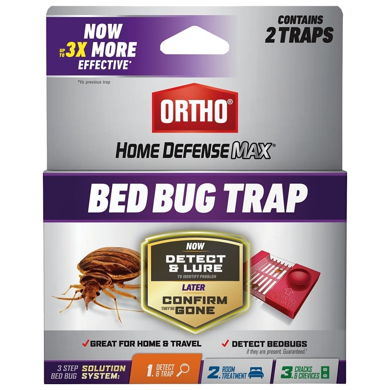 Ortho 465705 Bed Bug Trap, Liquid, Characteristic, Black/Dark Brown, 2 PK