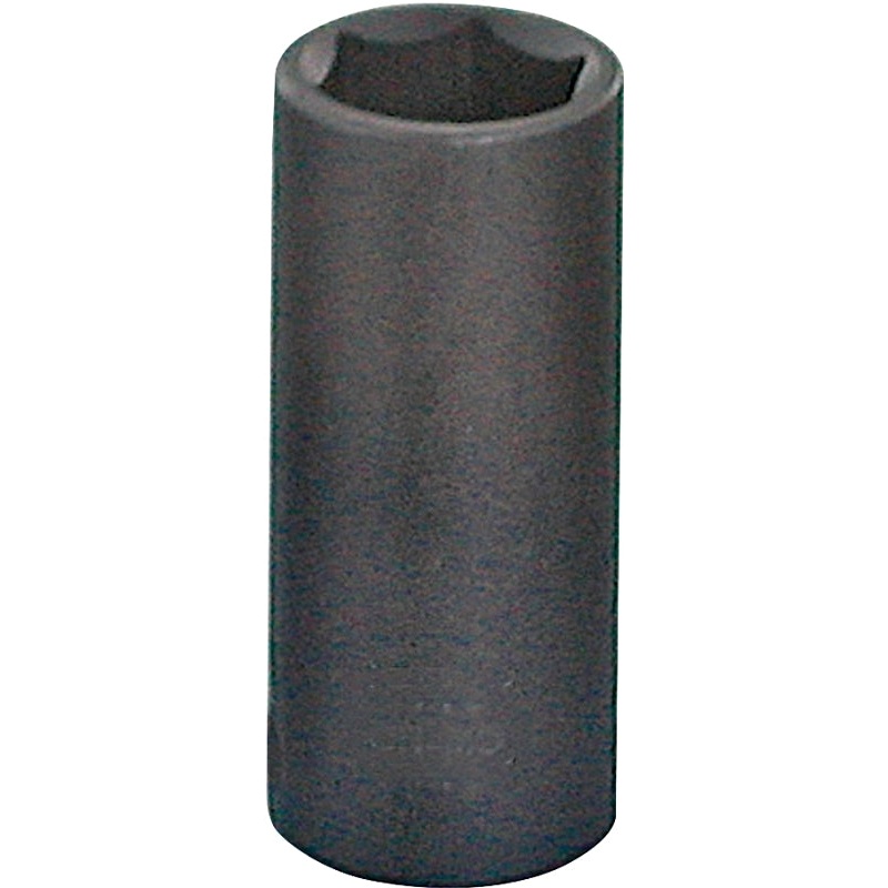 Vulcan MT6580180 Deep Impact Socket, 1 in Socket, 1/2 in Drive, Deep Drive, 6-Point, Chrome Molybdenum Steel