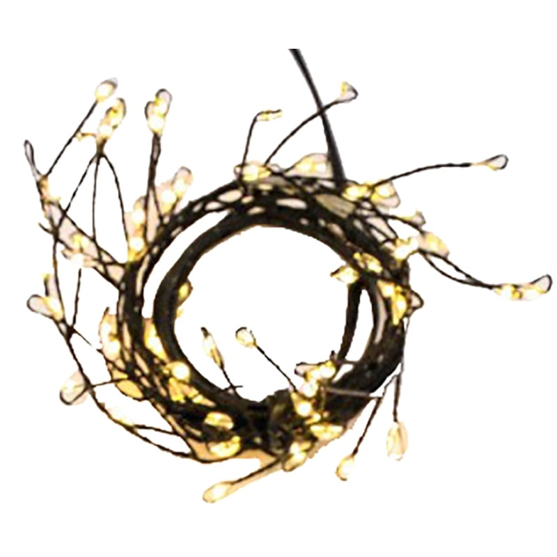 Santas Forest 03701 LED Dew Drop Lights, Dew Drop/Christmas, 100-Lamp, LED Lamp, Warm White Lamp, 8 ft L