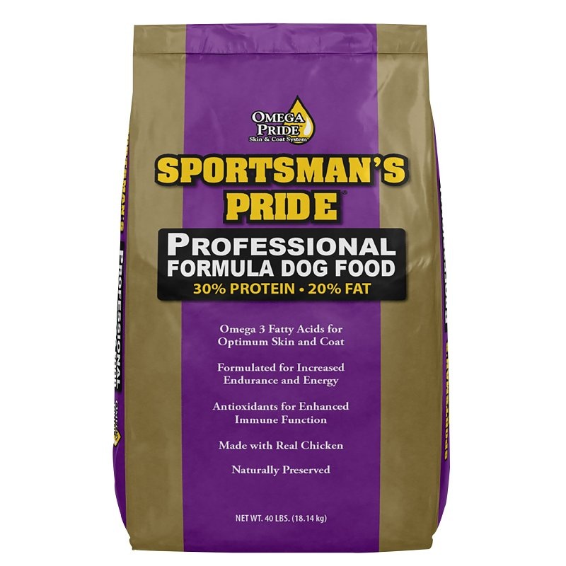 Sportsman’s Pride Professional Formula 10184 Dog Food, Adult Breed, Dry, Chicken, 40 lb Bag