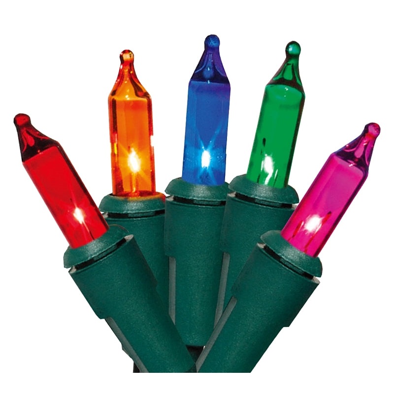 Hometown Holidays U10Y026A Light Set, Christmas, 120 V, 20.4 W, 50-Lamp, Incandescent Lamp, 1000 hr Average Life