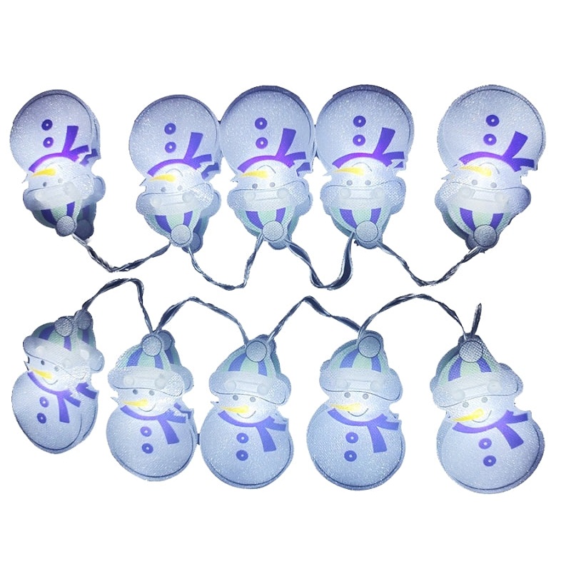 Santas Forest 57806 Snowman String Lights