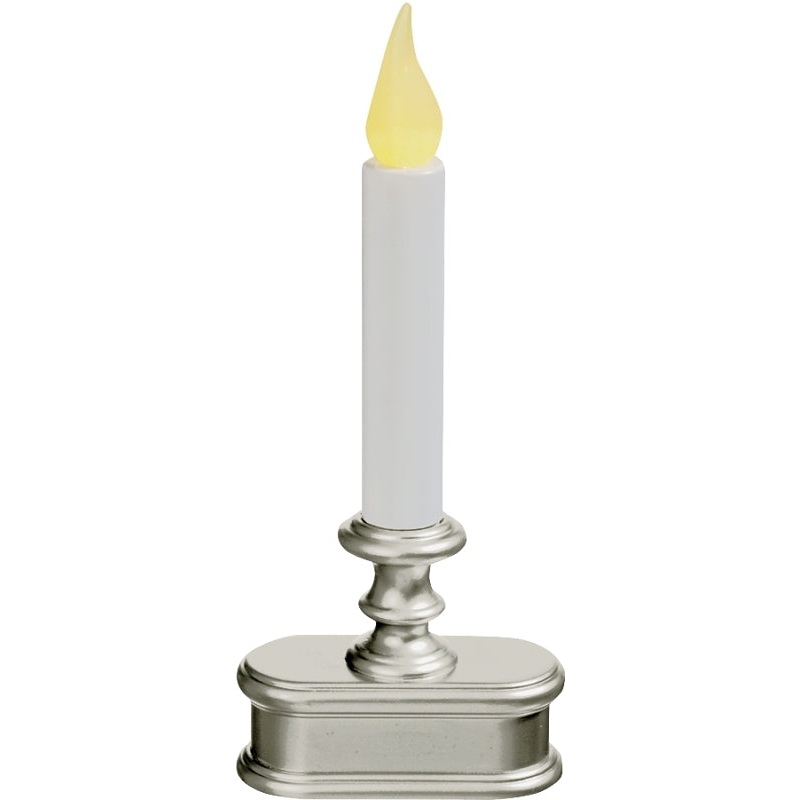 Xodus Innovations FPC1221P Candle, AA Battery, LED Bulb, Amber Bulb, Pewter Holder