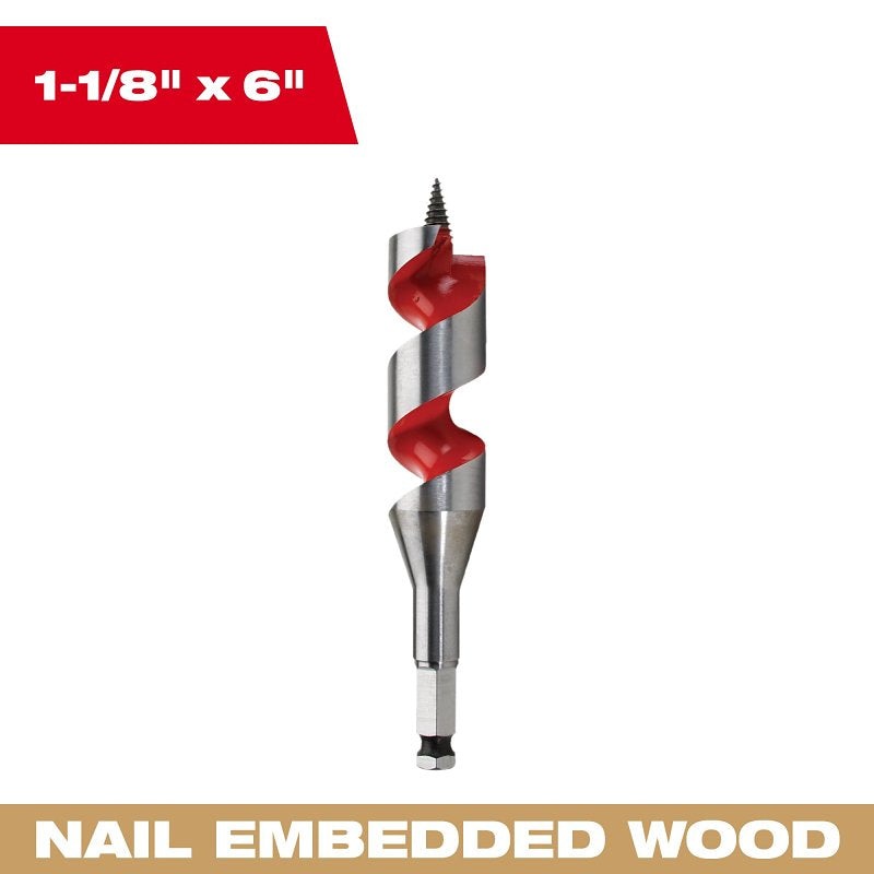 48-13-1123 BIT AUGER 1-1/8X6IN