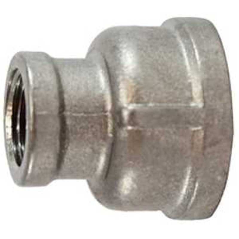 Anderson Metals 62446BAG Reducing Coupling, 1-1/4 x 1 in, FNPT, 304 Stainless Steel